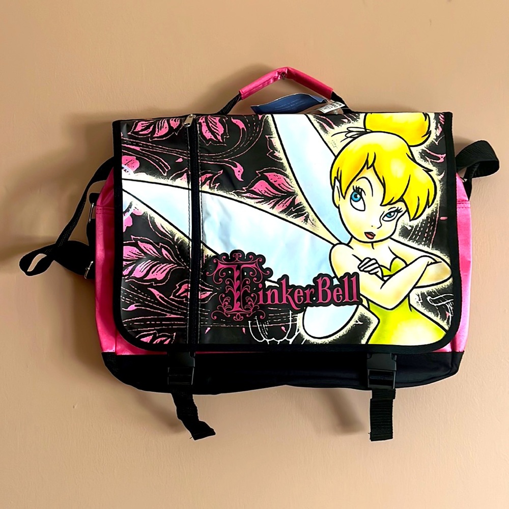 Disney Tinkerbell Crossbody Messenger Bag New Old Stock Y2K Style Stored Away